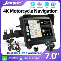 5/7 inch Moto Dashboard Wireless CarPlay Android Auto Motorcycle Display Screen GPS Navigation Digital Motorcycle Accreeories
