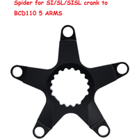 Bicycle Chainring adapter Spider for Cannondale SI/SL/SISL Crank to BCD110 5 Arms