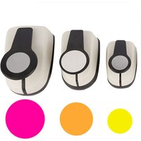 Multiple Sizes Hole Puncher New Circular Hole Shape Labor-saving Design Punch ABS+alloy Circular Embosser EVA Chip