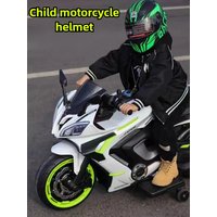 Urocze kaski motocyklowe dla dzieci, pełnotwarzowe, dla chłopców i dziewcząt, na 4 pory roku, do sportów outdoorowych, regulowane, do jazdy na rowerze i motocyklu.