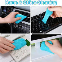1/2pcs 2pcs Cleaning Gel for Keyboard Laptop Dust Cleaner Reusable Office Supplies Cleaning Putty for Calculator Mouse Home