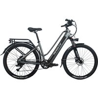 AliExpress HedaTX HEDATX 27.5 Inch 2.1 Tire Electric BIkes 48V15.6Ah Lithium Battery City E Bike Mechanical Disc Brake Cargo Electric Bicycle