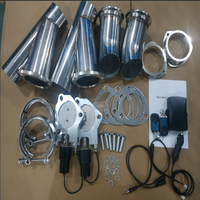 2"/2.25"/2.5"/3" Electric Exhaust Valve 2-in-1 Exhaust Cut Out Valve Kit Stainless Steel with Remote control