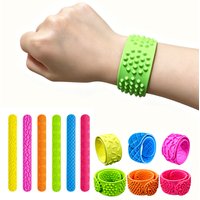 1/6Pcs Fidget Toys Slap Bracelets Textured Silicone Sensory Toys for Kids Autism Calming Sensory Toy for Fidgets Wristband