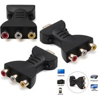 1pcs HDMI to 3RCA AV Adapter Male to Female Composite Video Audio Converter Connector For HDTV DVD PC