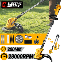 Electric Goddess Brushless Electric Lawn Mower Cordless Grass Trimmer Cutter Garden Power Tool For Dewalt 20V Battery Pins