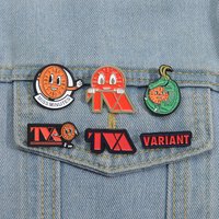 MM Clock Enamel Pins Custom Movie Character Brooches Lapel Badges Cartoon Funny Jewelry Gift for Fans Kids Friends