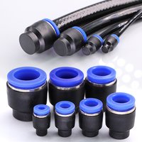 2PCS Garden 6-12mm End Plug Hose Adapter Slip lock Quick Insert Release Connectors Pneumatic Tube Fittings DIY Irrigation Pipe
