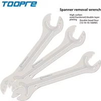 TOOPRE Bicycle Hub Wrench 13-20mm - 45# High-Carbon Steel, Quenched & Strengthened Design for MTB/Road Bike Maintenance