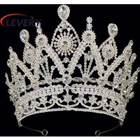 Crystal Wedding Tiara for Women Royal Queen CrownRhinestone Princess Tiara Hair Accessories for Pageant