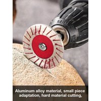 Diamond Turbo Saw Blades 5 Pack With Connecting Rod M10 Thread Screws For Professional Stone Engraving Masonry Slotting Tool