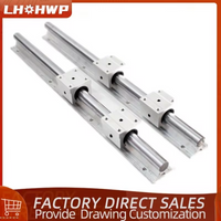 Linear Rails SBR16 200mm 500mm 800mm 1000mm 1200mm 1350mm 2pcs Linear Guides SBR16+4pcs SBR16UU SBR16LUU Blocks For CNC Parts