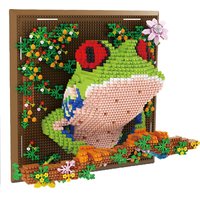3D Building Blocks DIY Animal Blocks Animals Head Mural Wall Block Snake Tree Frog Lizard Pendant Bricks Home Decor Toy Gift