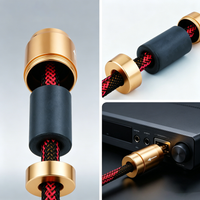 Hifi Cable Wire Pants Boot Y Splitter with Audio Speaker Cable Splitter Aluminium Alloy Connector