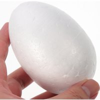 10Pcs 10Cm White Painting Craft Egg Premium Foam DIY Easter Decor for Family Fun Holiday Festival Decoration Use
