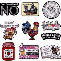 Silly Goose Brooches For Women Rooster Enamel Pin Metal Badge Jewelry Clothing Backpack Accessories Book Lover Gift