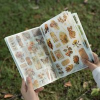 24 pcs Large size Vintage Stickers book Adhesive Diy Hand Account Diary Album Scrapbooking Junk Journal Supplies