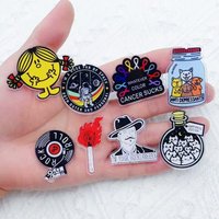 10pcs Halloween cartoon character charm creative acrylic pendant keychain necklace jewelry DIY ornaments hanging accessories