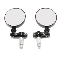 AliExpress NONE 2PCS Universal motorcycle bike modified retro folding motorcycle rearview mirror black blank 22mm handlebar rearview mirror