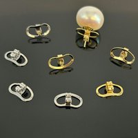 31BB 4pcs Earring Lifters Metal Earring Backs Safety Back Stopper Big Earring Fastener Tool Hypoallergenic Earring Backings