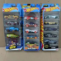 New Five Pack Small Running Car Track Simulation Alloy Wheels Desktop Decoration Toy Collectible Holiday Gift
