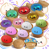Dumpling Squishy Stress Balls Toys Anxiety Relief Dough Bun Squeeze Ball Sensory Toy for Kids Adult juguetes