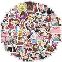 50Pcs Cartoon Gravity Falls Stickers Cute Anime Toys Decals For Skateboard Phone Luggage Laptop Fridge Kids Sticker