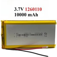3.7V 10000mAh 1260110 Bateria litowo-polimerowa/bateria litowo-jonowa z płytą zabezpieczającą do Power Bank GPS 100% rzeczywista pojemność