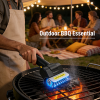 New Style Rechargeable Electric Portable BBQ Grill Cleaning Brush | Handheld Roller Brush for Kitchen & Outdoor Cleaning