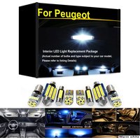 Car Interior LED Lights Kit For Peugeot 206+ 207 307 407 106 107 108 206 308 508 206 2008 3008 4007 4008 5008 Auto Part