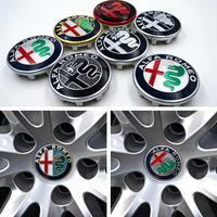 4pcs 60mm for Alfa Romeo A=58mm B=59mm C=60mm Cap Badge Car Hub Cover Logo Hubcap Emblem