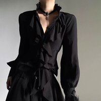 Summer New Men's Solid Color Long-Sleeved Shirt French Retro Fashion Trend Leisure Loose Breathable Unisex Niche Men's Tops