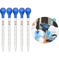 Glass Graduated Burette Laboratory Pipette With Large Rubber Cap 10 Ml Glass Stirring Rod For Transferring Li