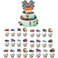 25pcs Cars Lightning Mcqueen Cupcake Topper Cupcake Picks For Cake Dessert Decorations