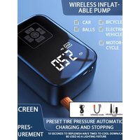 AliExpress NONE Ultra Portable Handheld Wireless Tire Air Compressor Inflator Dual Power Built In LED Emergency Light Fast Powerful Inflator For Car Motorcycle Bicycle Tyres Outdoor Camping Portable Air Pump For Road