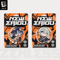 Official Zenless Zone Zero Badges Belle Wise Q Version Tinplate Badge Zhu Yuan Qing Yi Seth Cosplay Prop Fan's Collection Gift