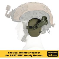 Professional Shooting Earmuffs Tactical Helmet Headset Electronic Hearing Protector Equipped with ARC Rail