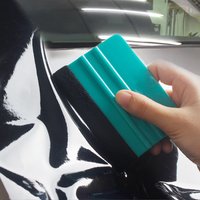1Pcs Vinyl Wrap Tools Plastic Vinyl Squeegee with Fabric Felt for Vinyl Wrap Application Bubble Removal Graphic Decals Scraper