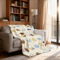 Cute M-MiffyS Blanket Soft Throw Blanket for Home Bedroom Bed Sofa Picnic Travel Office Rest Cover Blanket Gift