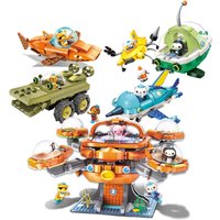 13 set Octonauts Building Blocks Set, Octopus Construction Toys, Compatible with Major Brands, Kids Underwater Adventure Gift