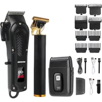Hair Cutting Machine Electric Vintage Hair Clipper Portable Cordless Shaver Barber USB Fast Charging Hair Trimmer For Hairdresse