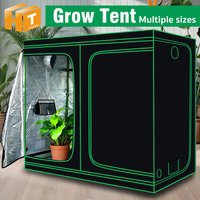 Plant Growth Tent 240x120x200cm 600 Oxford 240x240x200cm With Duct Fans openings For Greenhouse Garden