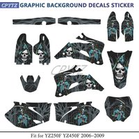 Fit for YZ250F YZ450F YZ 250F 450F YZF 250 450 2006 2007 2008 2009 Motorcycle Graphic Background Decals Sticker Kits