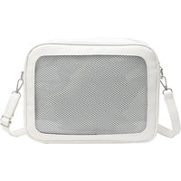 Women JK Shoulder Bag with Pin Display Cartoon Handbag DIY Badge Crossbody Bag