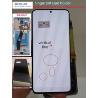 Original AMOLED for Samsung Galaxy S20 5G SM-G981 G981F G981U Display Touch Screen Digitizer Burn Shadow Black Dot Line LCD