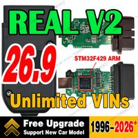 Najwyższej jakości narzędzie diagnostyczne VagCom V2 z aktualizacją online, nieograniczona liczba VINS, interfejs USB Vag Com HEX V25.3 z funkcją kodowania (modele 2026+)