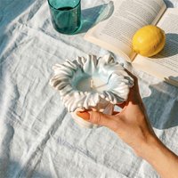 Sea Anemone Bloom Candle Jar Silicone Mold for Plaster or Cement DIY Handmade Candle Vessel Concrete Mold Home Ornament