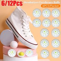 1-12Pcs Deodorizer Freshener Balls For Shoes Multifunction Jasmine Scent Fresheners Footwear Shoe Closet Toilet Deodorization