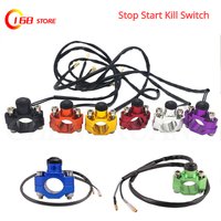 CNC Universal Motorrad Motor Stop Start Kill Schalter Momentary Push Button Schalter Für CRF250 CRF450