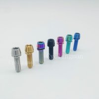 1pc Titanium Ti M5X16mm M5X18mm M5X20mm Bolts Allen Hex Bike Tapered Head Screw With Washer Biycle Accessory